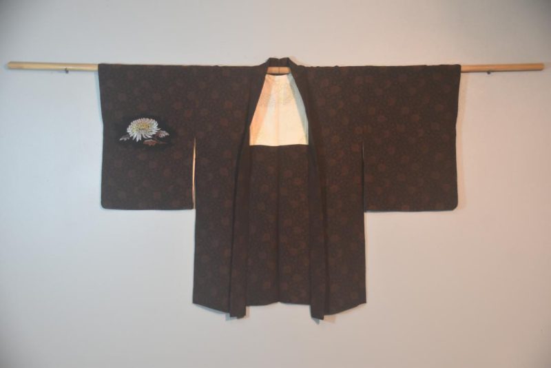 Metallic Thread Japanese Silk Haori Jacket - Image 6
