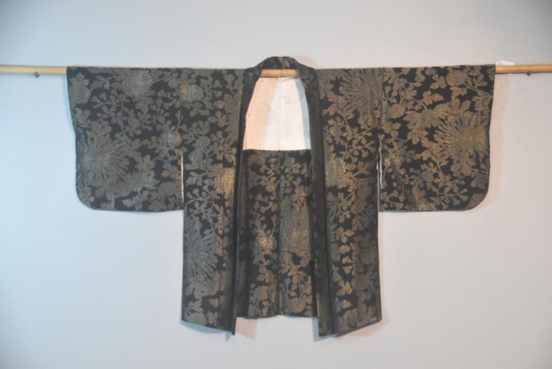 Metallic Thread Japanese Silk Haori Jacket
