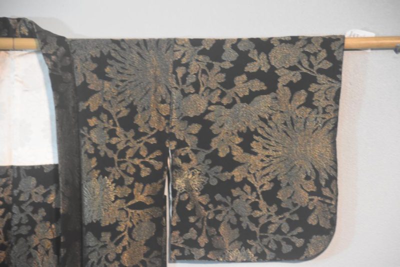 Metallic Thread Japanese Silk Haori Jacket - Image 3