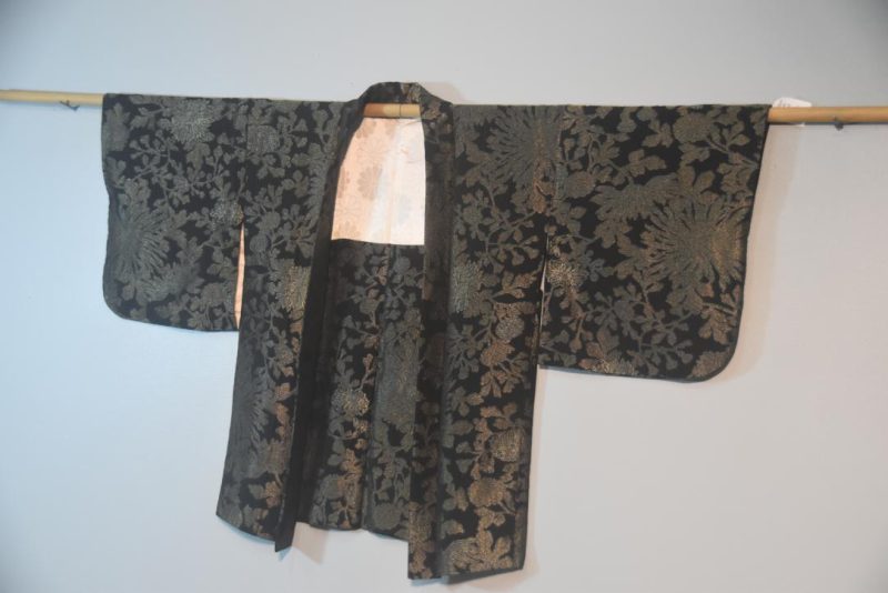 Metallic Thread Japanese Silk Haori Jacket - Image 7