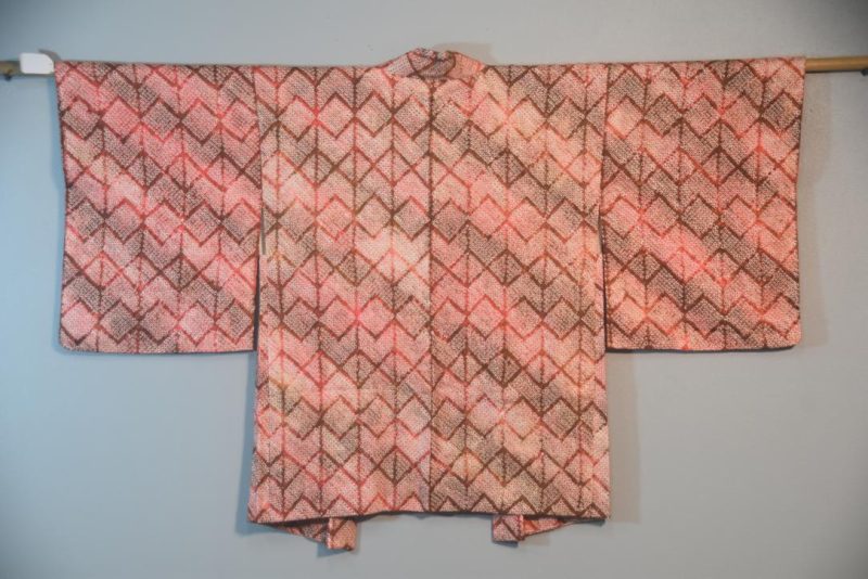 Vintage Japanese Silk Shibori Haori Jacket - Image 4