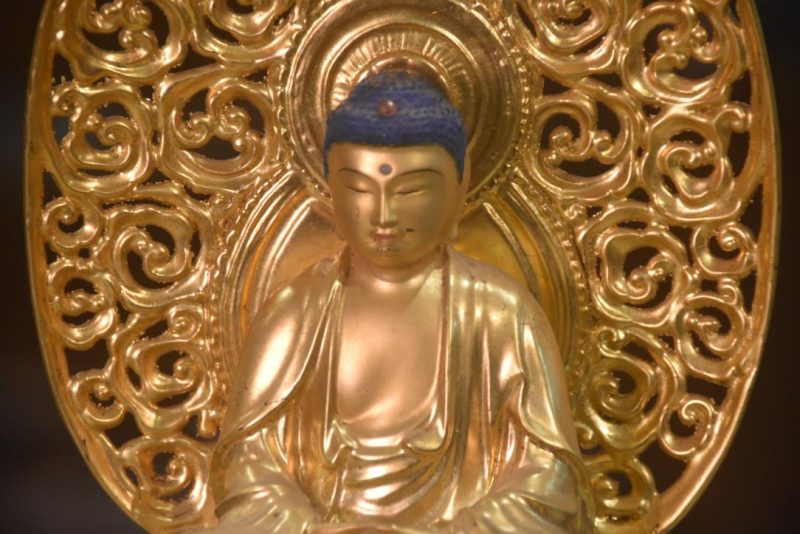 Japanese Guilded Buddha Amida San Height:370mm - Image 2
