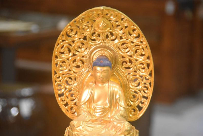 Japanese Guilded Buddha Amida San Height:370mm - Image 3
