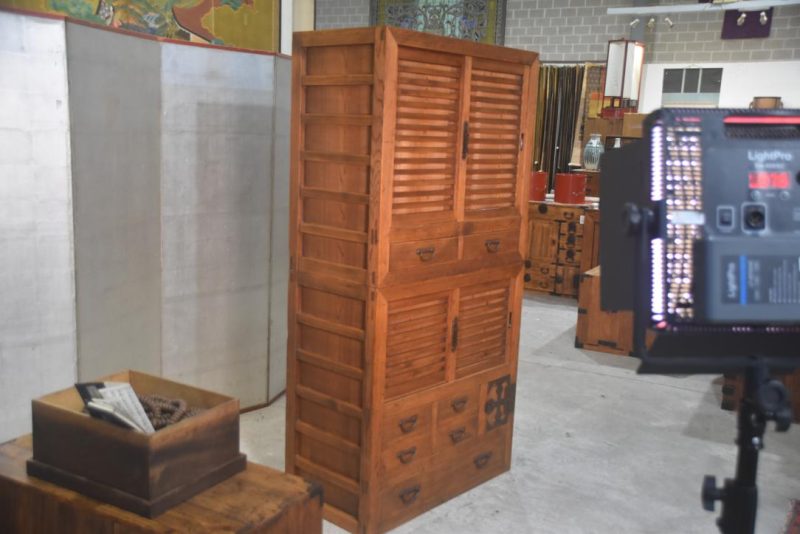 Double Gifu Region Merchants Chest Width:880mm - Image 14