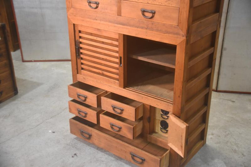 Double Gifu Region Merchants Chest Width:880mm - Image 9
