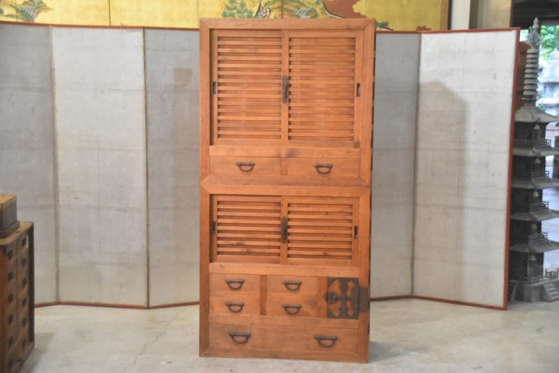 Double Gifu Region Merchants Chest Width:880mm - Image 6