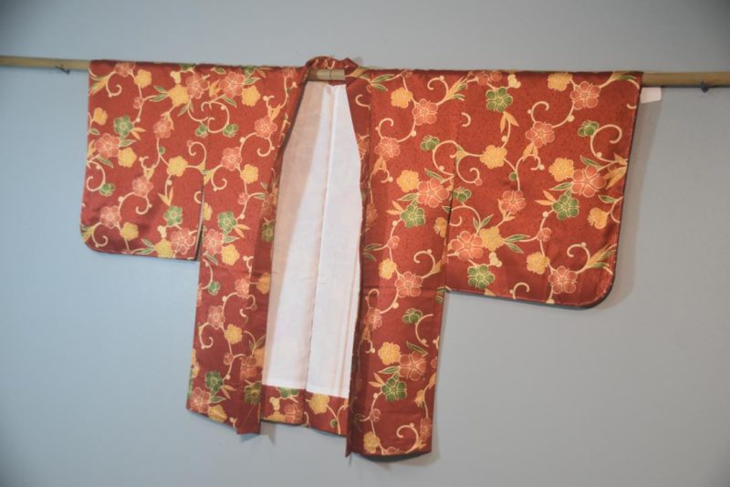 Dusty Orange Vintage Haori Jacket - Image 4