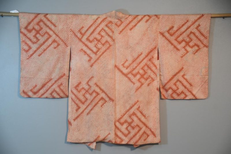 Rinzu Design Silk Shibori Vintage Haori Jacket - Image 7