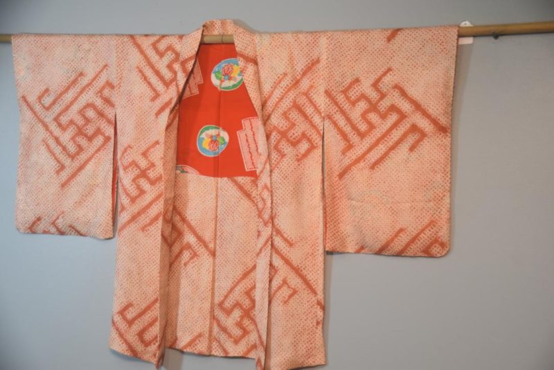 Rinzu Design Silk Shibori Vintage Haori Jacket - Image 4
