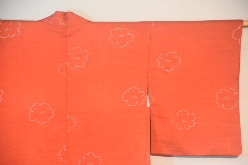 Russet Silk Jacquard Japanese Haori Jacket - Image 6