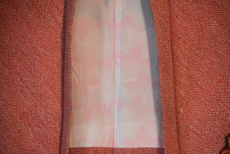Lush Red Silk Shibori Japanese Haori Jacket - Image 3