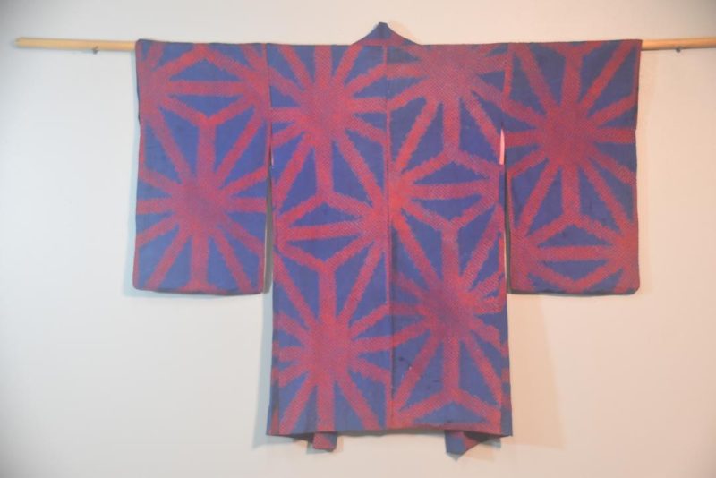 Starburst Silk Shibori Japanese Haori Jacket - Image 2