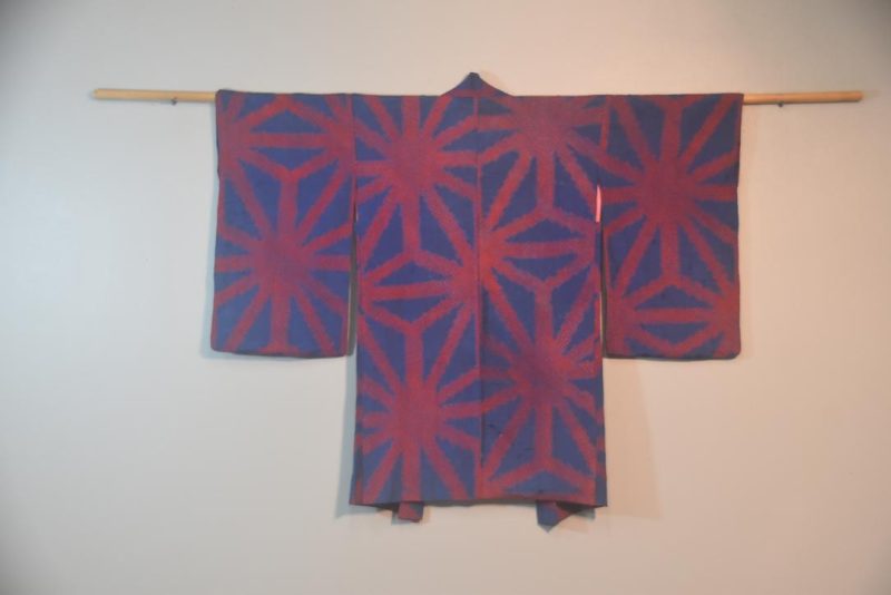 Starburst Silk Shibori Japanese Haori Jacket - Image 12