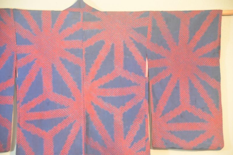Starburst Silk Shibori Japanese Haori Jacket - Image 9