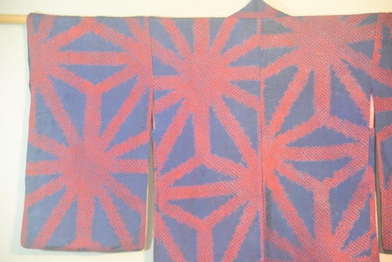 Starburst Silk Shibori Japanese Haori Jacket - Image 10