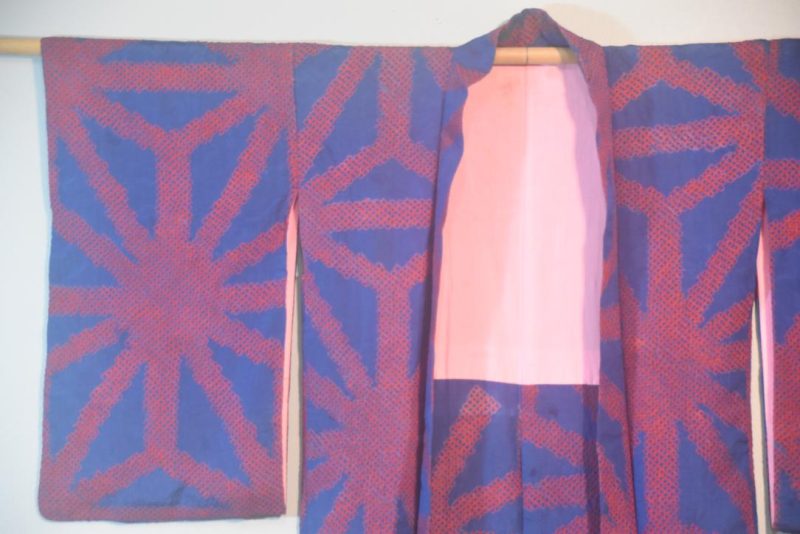 Starburst Silk Shibori Japanese Haori Jacket - Image 4