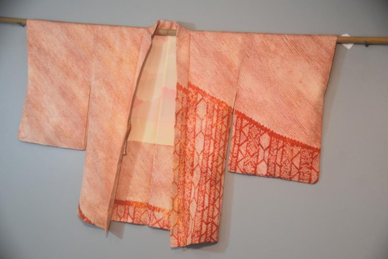 Vintage Japanese Silk Shibori Haori Jacket - Image 4