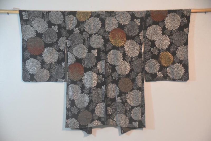 Metallic Thread Japanese Silk Haori Jacket - Image 5