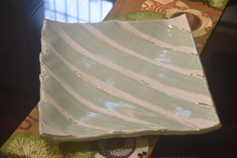 Contemporary Square Pottery Plate Width:440mm - Image 3