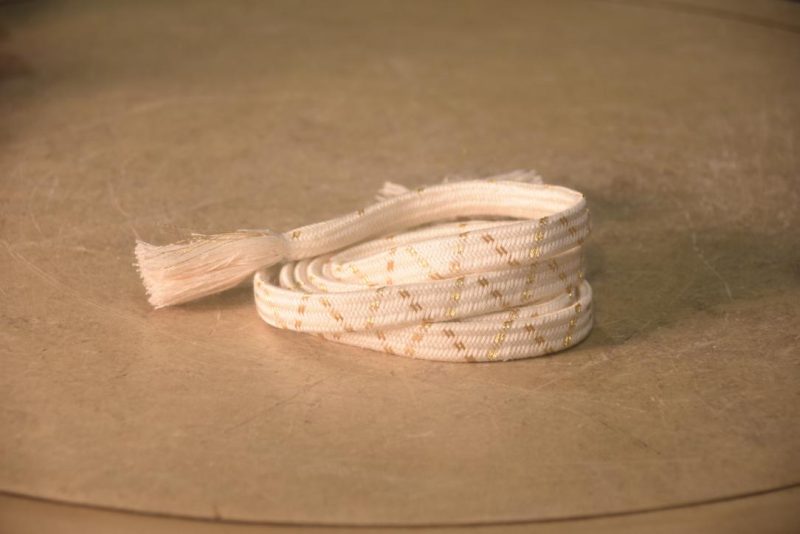 White & Gold Japanese Obi Cord Length:1480mm