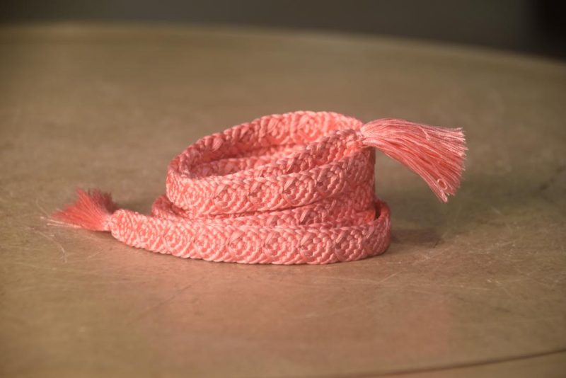 Pink Plait Japanese Obi Cord Length:1450mm