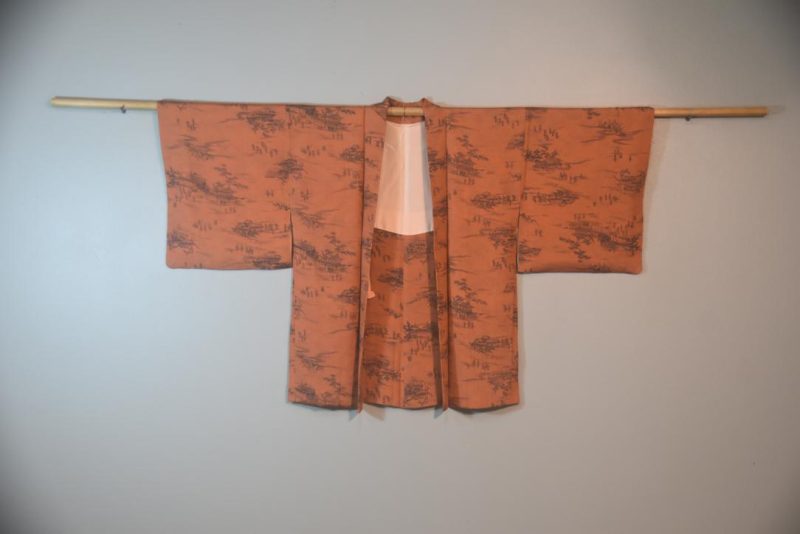 Village Scape Silk Japanese Vintage Haori Jacket