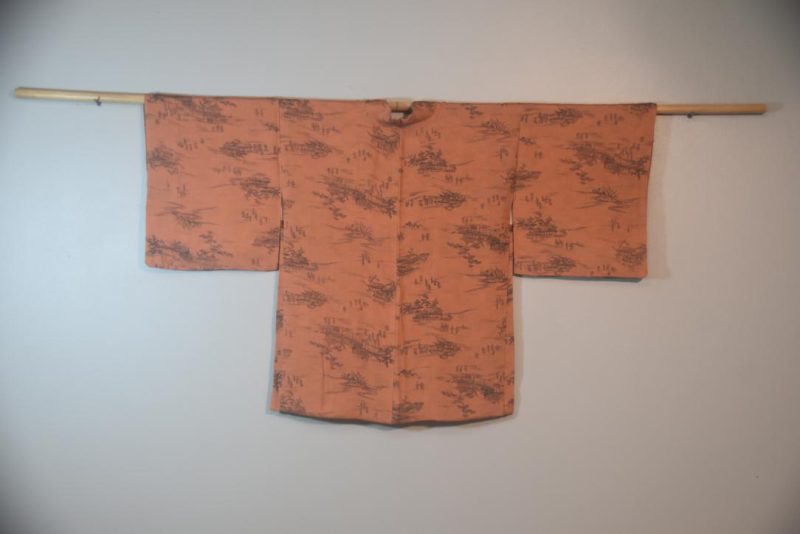 Village Scape Silk Japanese Vintage Haori Jacket - Image 5