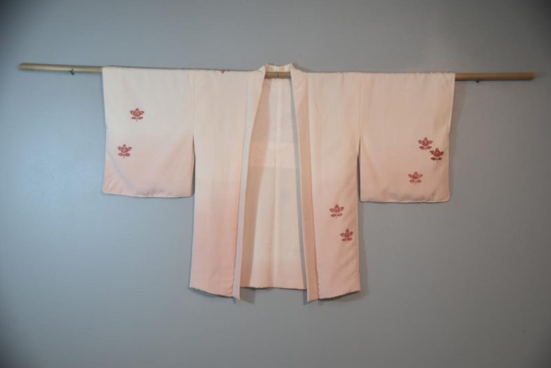 Soft Pink Silk Japanese Vintage Haori Jacket