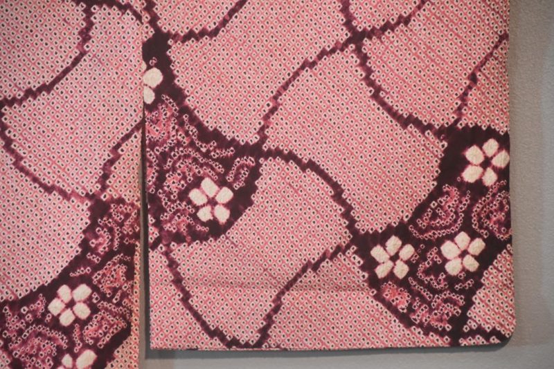 Dark Pink Vintage Japanese Silk Haori Jacket - Image 2