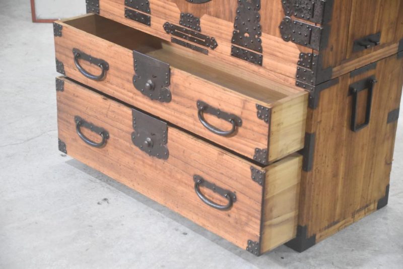 Antique Kannon Biraki Clothing Chest Width:960mm - Image 9