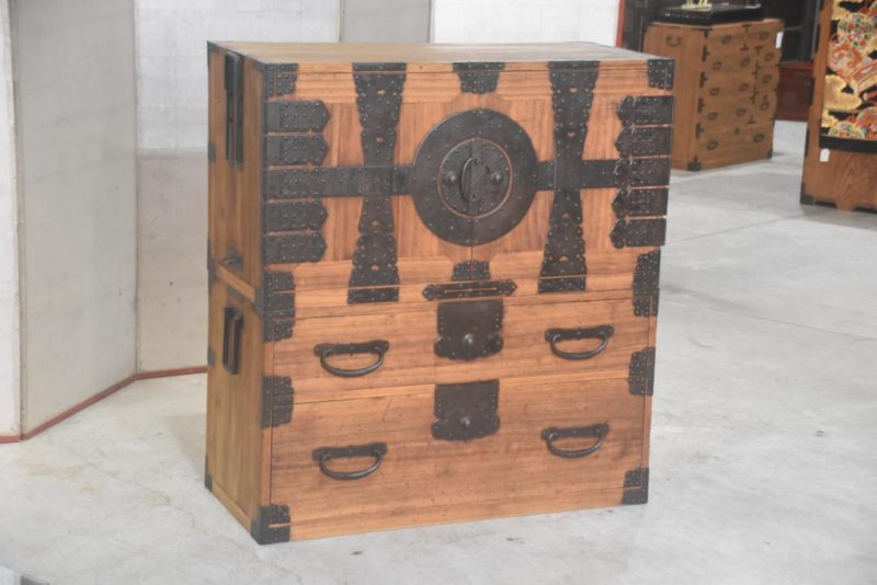 Antique Kannon Biraki Clothing Chest Width:960mm - Image 5