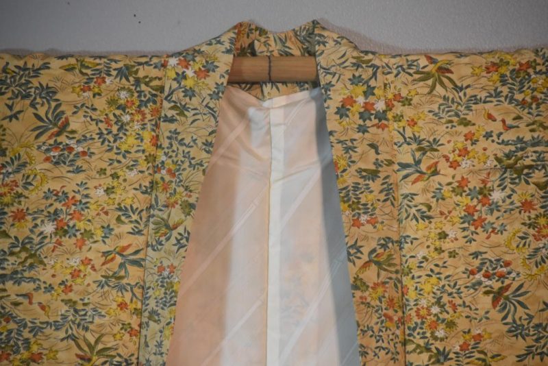 Little Birds Vintage Japanese Silk Haori Jacket - Image 4
