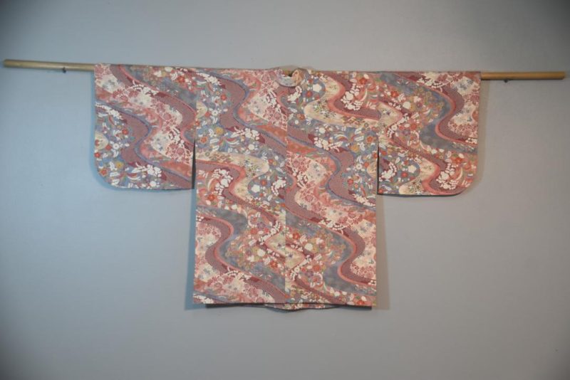 Traditional Elements Vintage Japanese Rayon Haori Jacket - Image 5