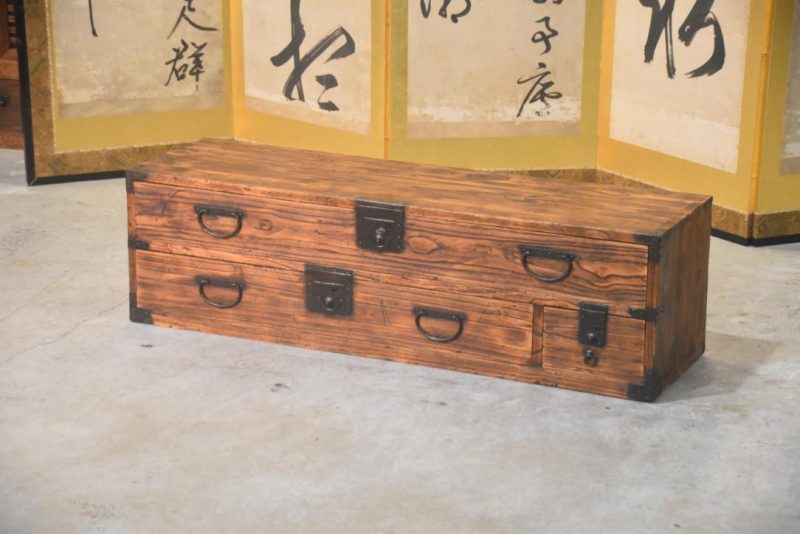 Japanese Antique Sword Chest Katana Dansu Width:1105mm