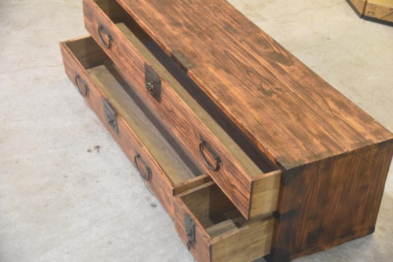 Japanese Antique Sword Chest Katana Dansu Width:1105mm - Image 7