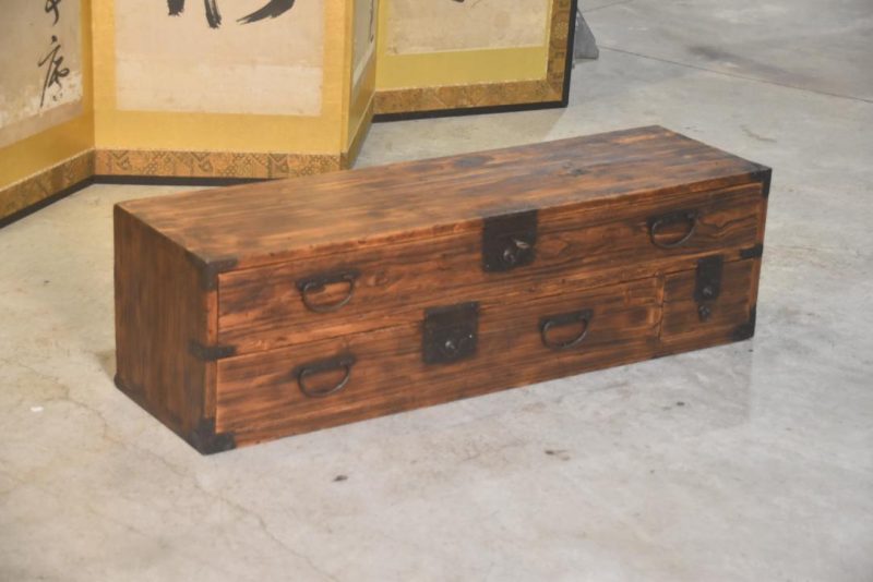 Japanese Antique Sword Chest Katana Dansu Width:1105mm - Image 4
