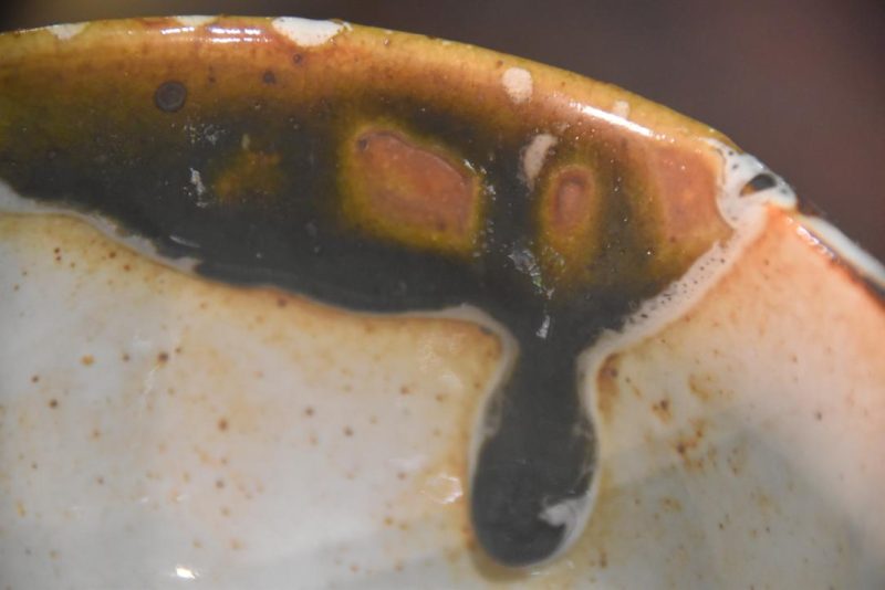 Oribe Pottery Chawan Tea Bowl in a Box Width:125mm - Image 7