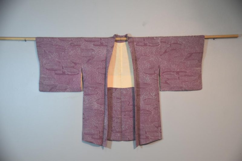 Mauve Village Vintage Japanese Haori Jacket - Image 5