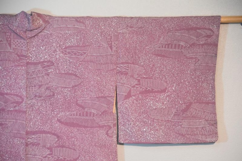 Mauve Village Vintage Japanese Haori Jacket - Image 3