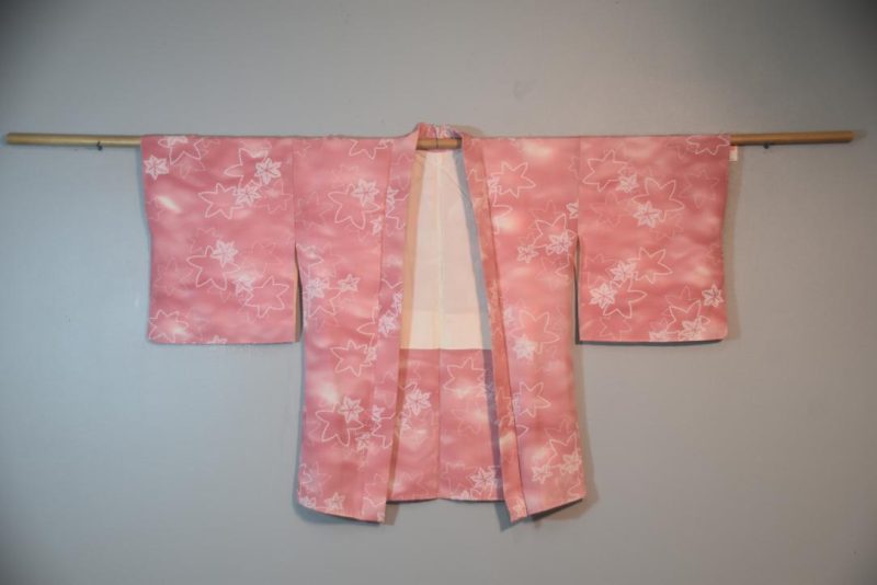 Pink Autumn Vintage Japanese Haori Jacket - Image 5