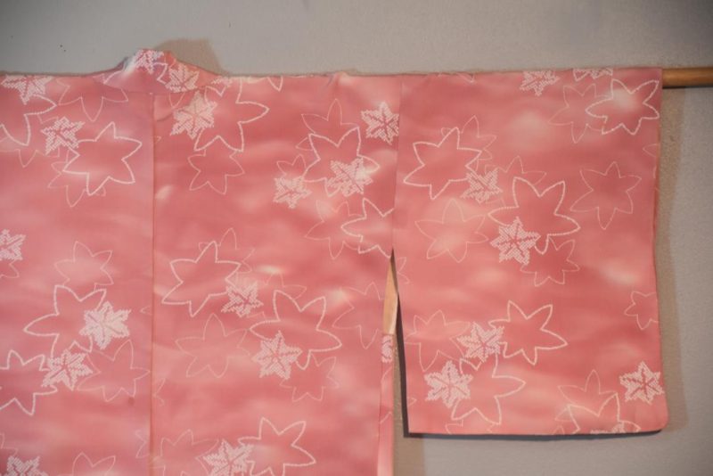 Pink Autumn Vintage Japanese Haori Jacket - Image 4