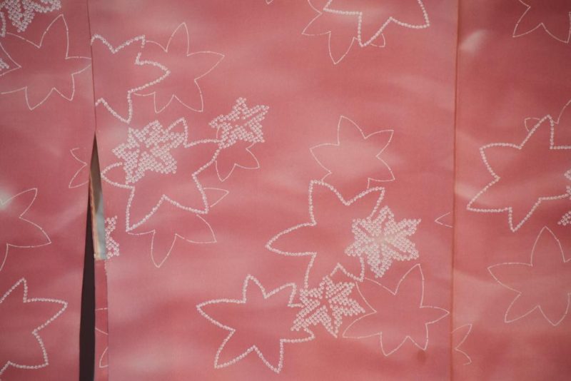 Pink Autumn Vintage Japanese Haori Jacket - Image 3