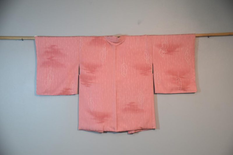 Pink Leaves Vintage Japanese Haori Jacket