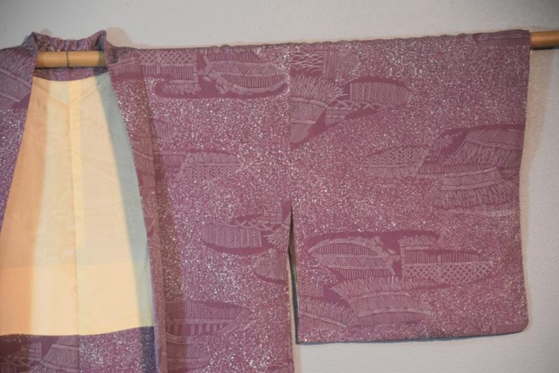 Mauve Village Vintage Japanese Haori Jacket - Image 7