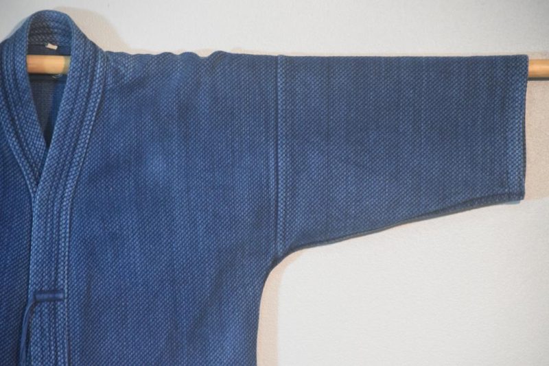 Indigo Vintage Japanese Cotton Kendo Jacket - Image 9