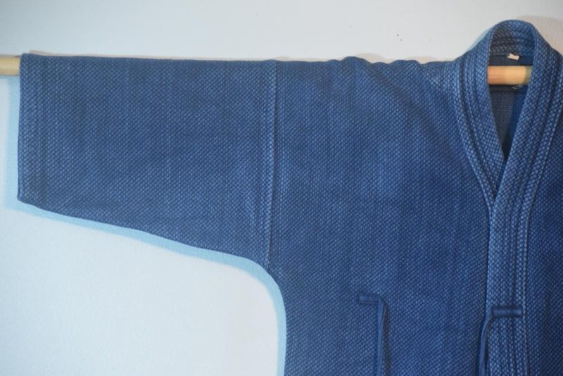 Indigo Vintage Japanese Cotton Kendo Jacket - Image 8