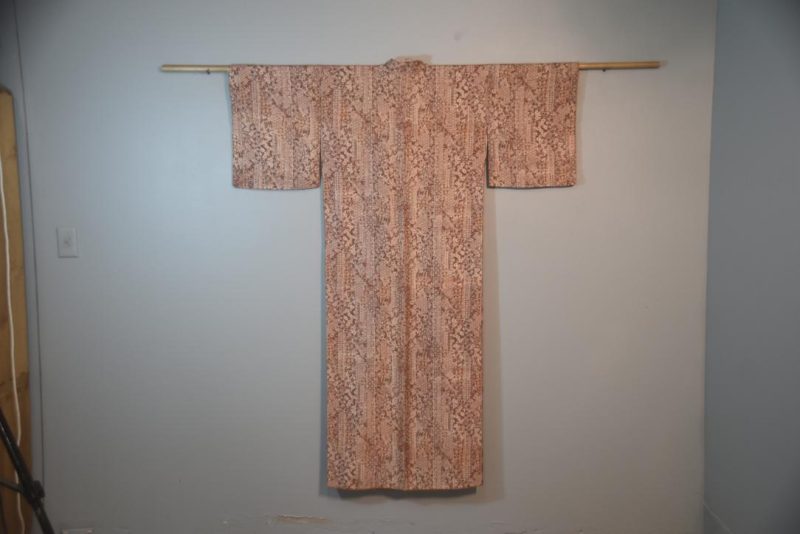 Warm Earth Silk Kimono from Japan