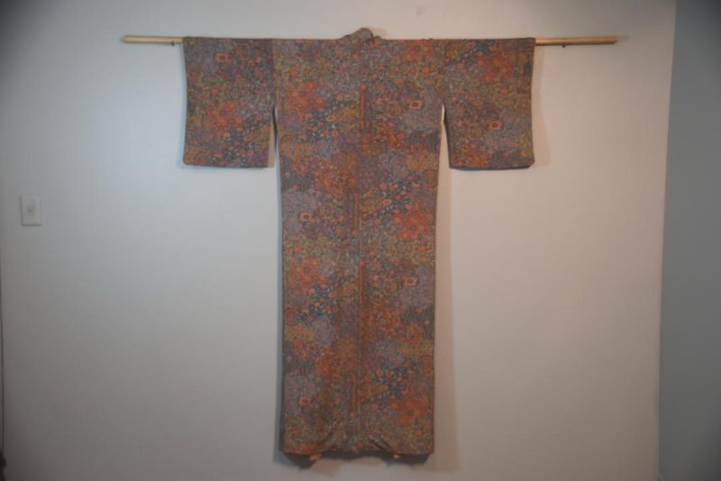 Luxurious Crepe Silk Kimono from Japan