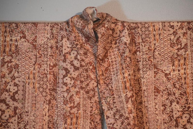 Warm Earth Silk Kimono from Japan - Image 4