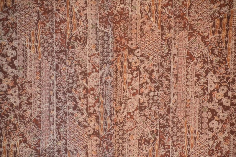 Warm Earth Silk Kimono from Japan - Image 2